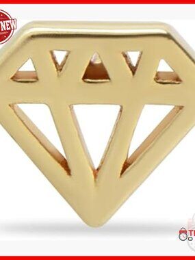 14K Solid Yellow Gold Labret Stud Piercing - 8mm Bar for Helix Tragus Conch